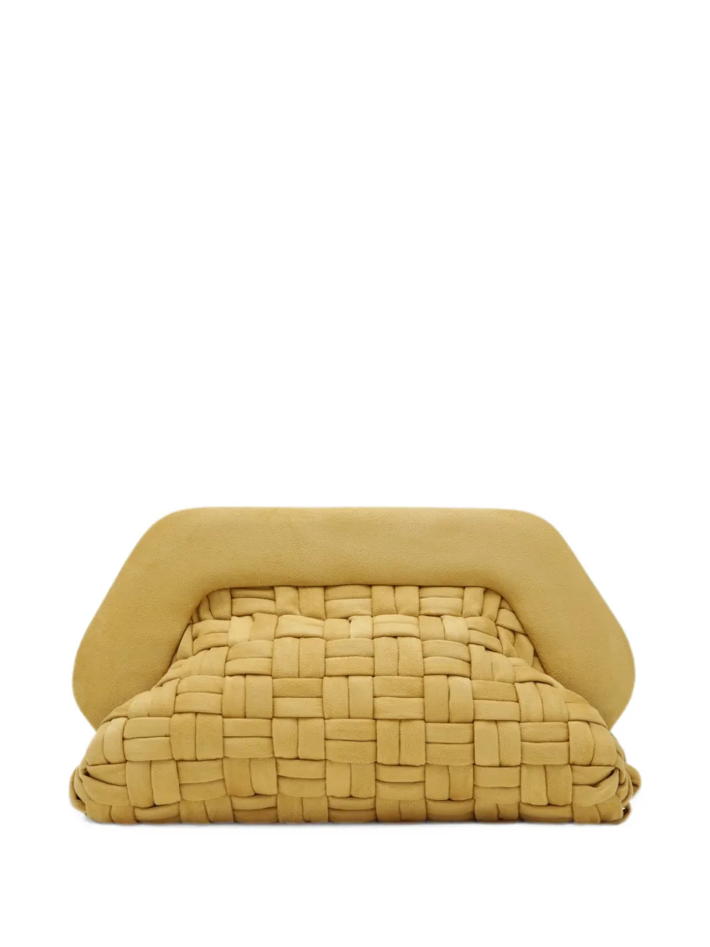 Themoirè Bios woven clutch bag Geel