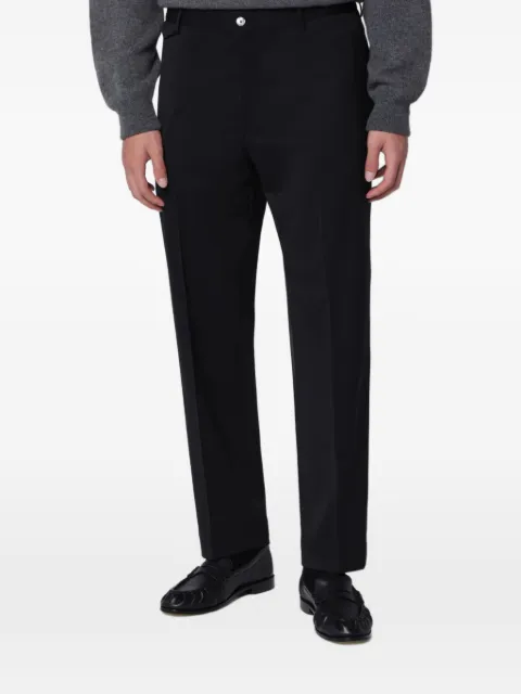 Biagio Santaniello pressed-crease straight-leg trousers