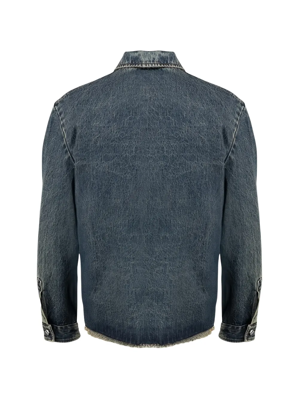 Costumein Dimitri frayed denim jacket Blauw