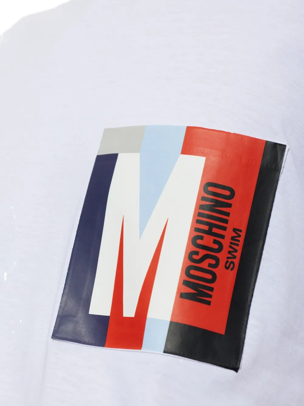 Moschino T-shirt met logoprint Wit