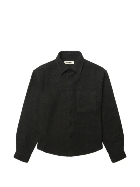 Woodbird WBJong brushed-wool shirt