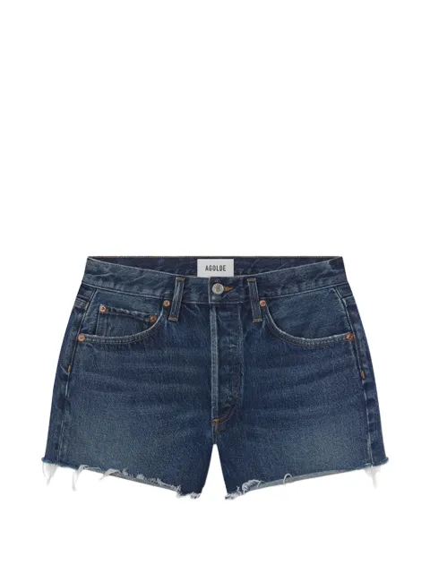 AGOLDE Parker Vintage raw-cut denim shorts