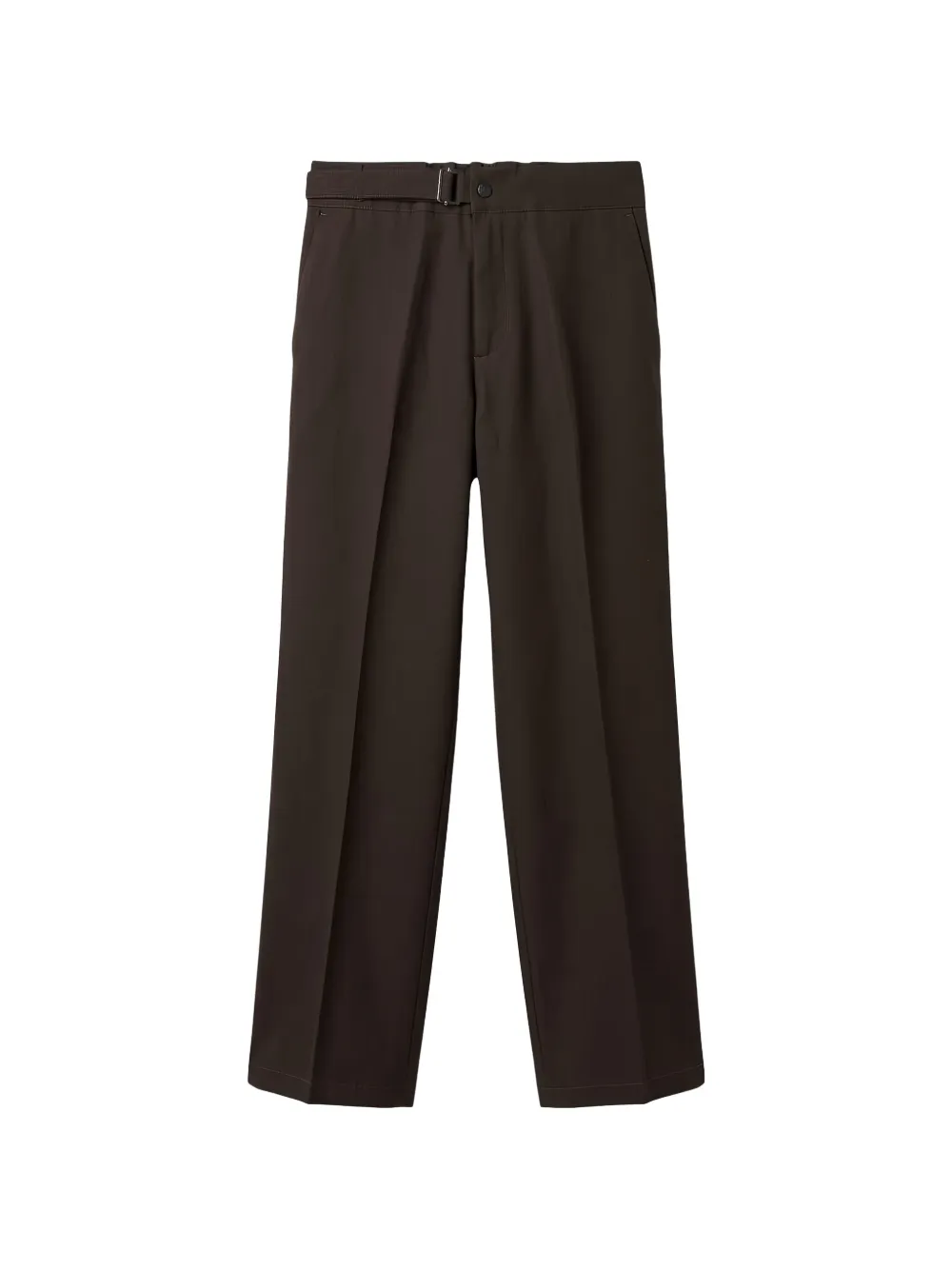 Costumein John belted pressed-crease trousers Bruin