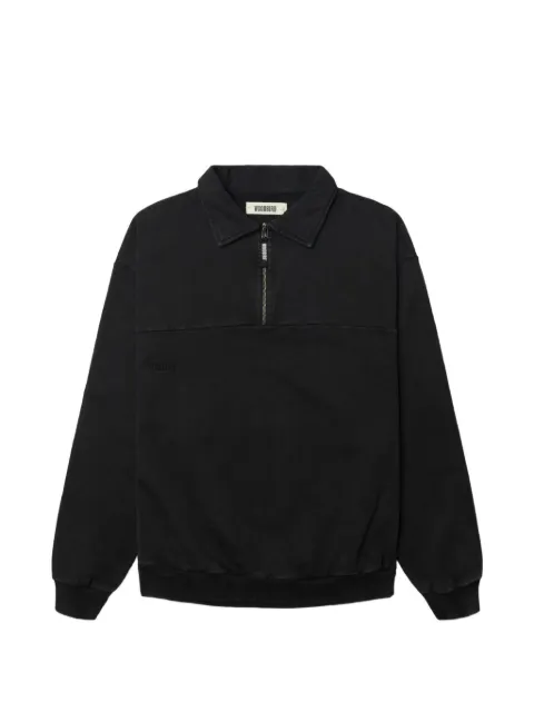 Woodbird WBLoke washed half-zip polo shirt