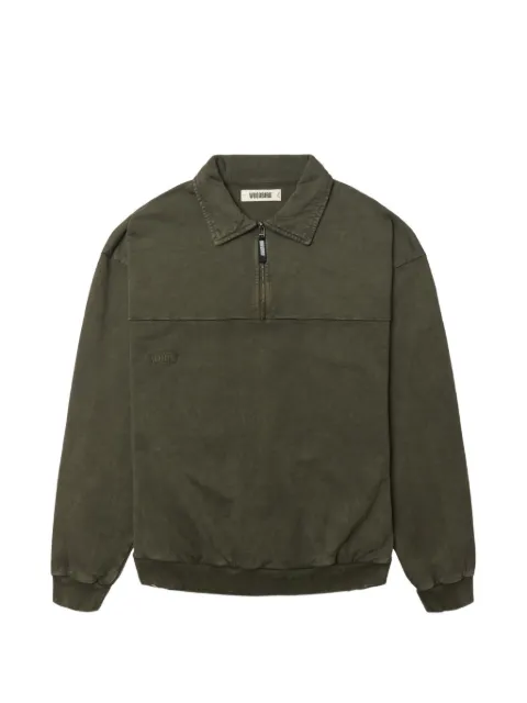 Woodbird WBLoke washed half-zip polo shirt