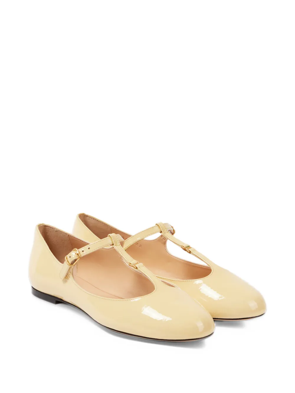 Chloé Sleepy patent-leather ballet flats - Giallo