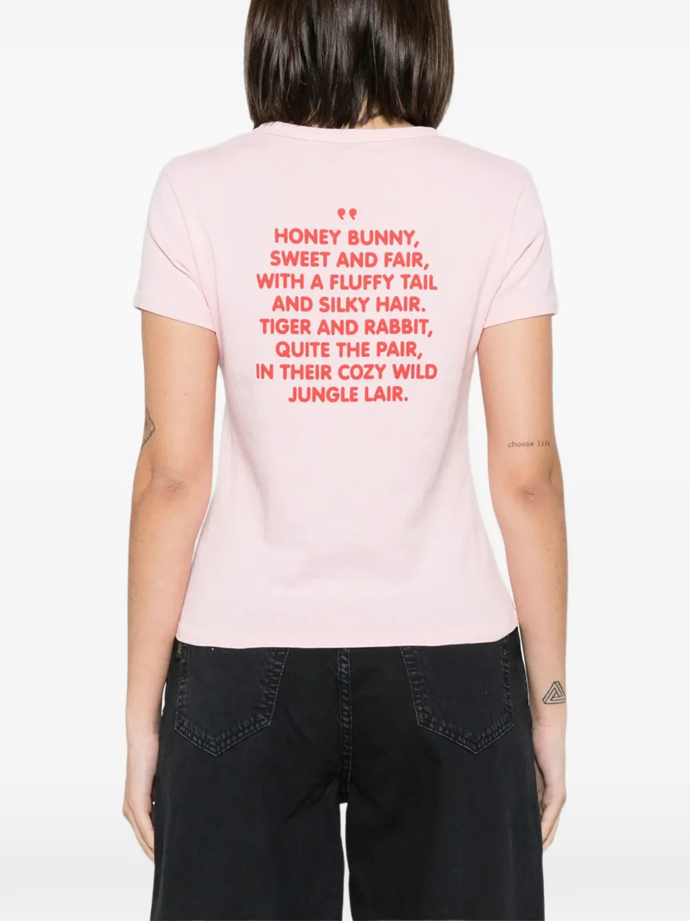 Kenzo graphic-print T-shirt Roze