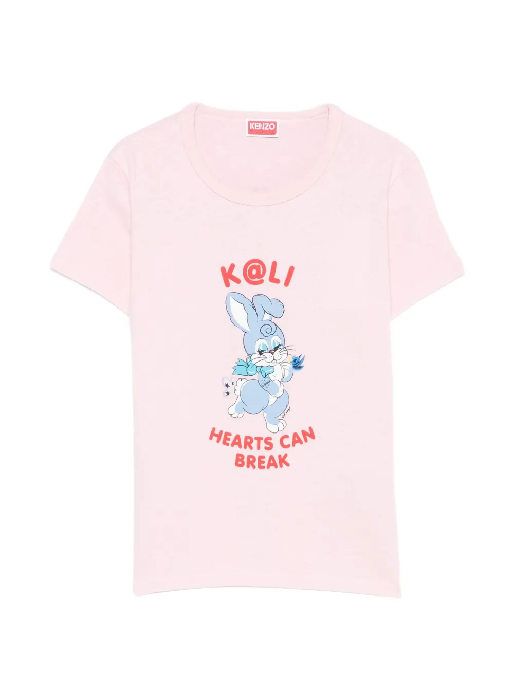 Kenzo graphic-print T-shirt Roze