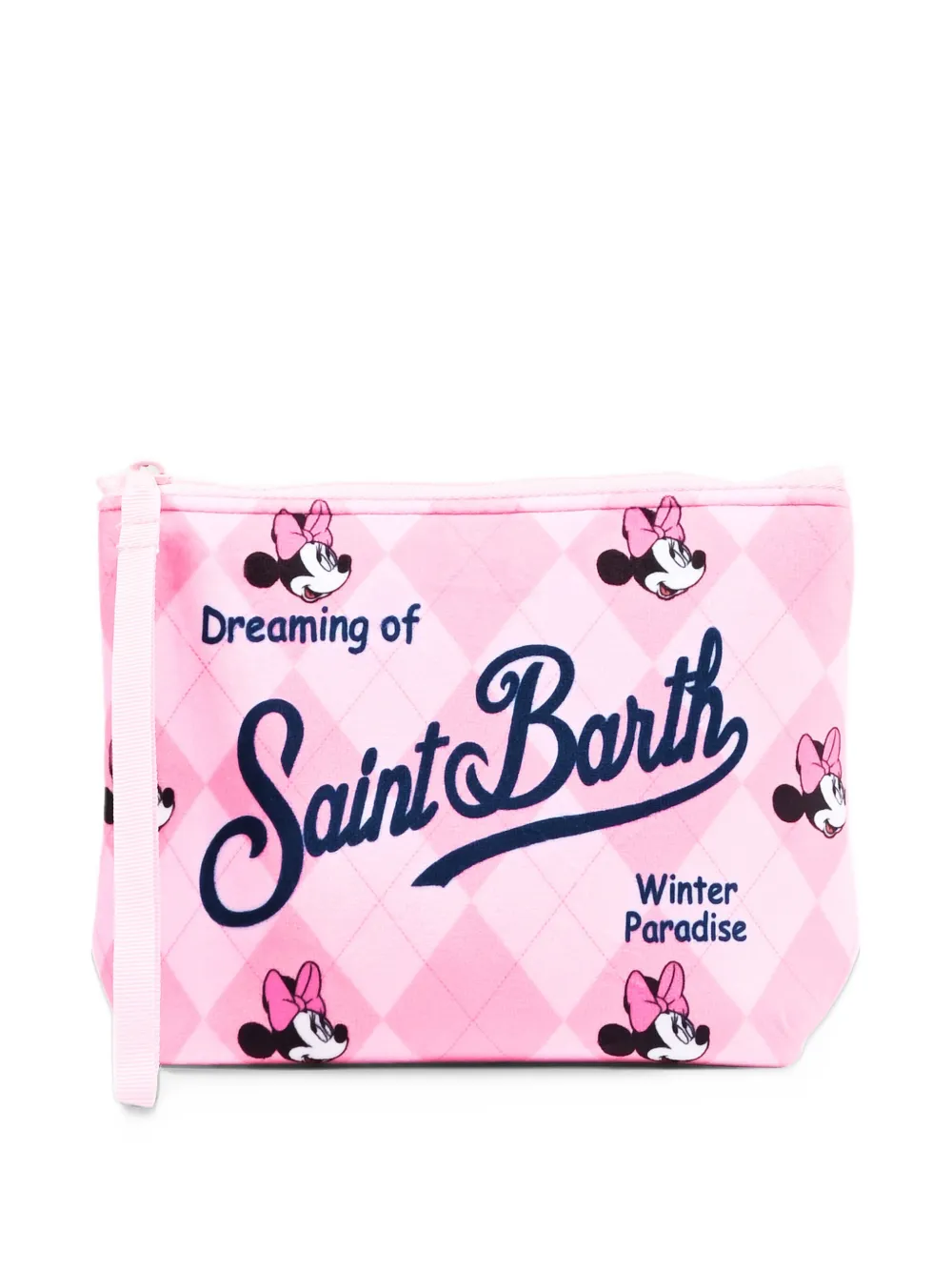 MC2 Saint Barth x Minnie Mouse Aline buidel met argyle-ruit Roze