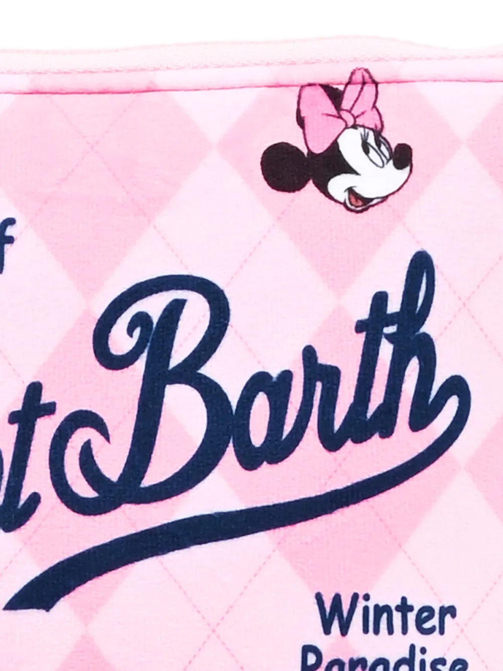 MC2 Saint Barth x Minnie Mouse Aline buidel met argyle-ruit Roze