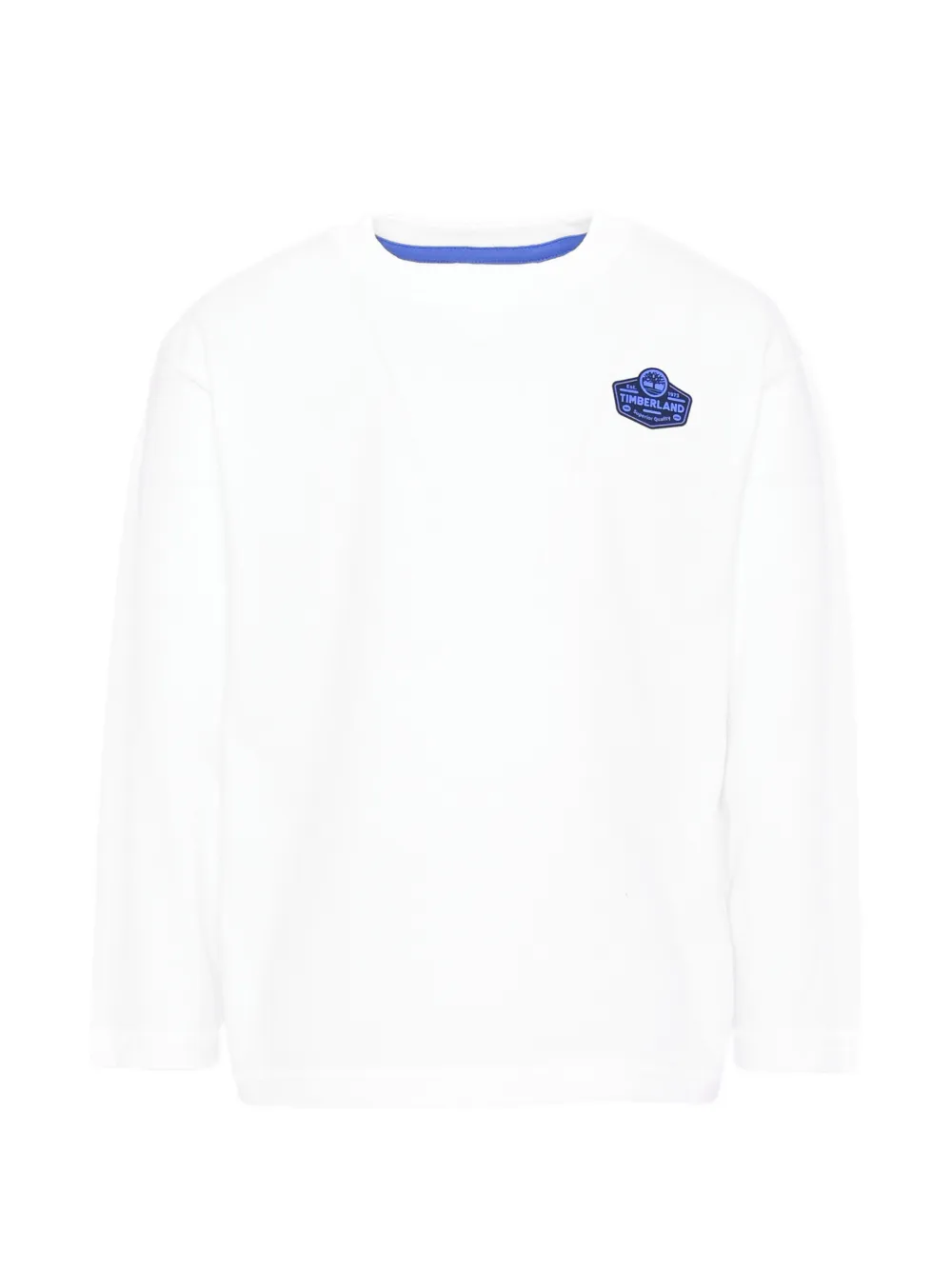 Timberland Kids logo-patch long-sleeve T-shirt Wit