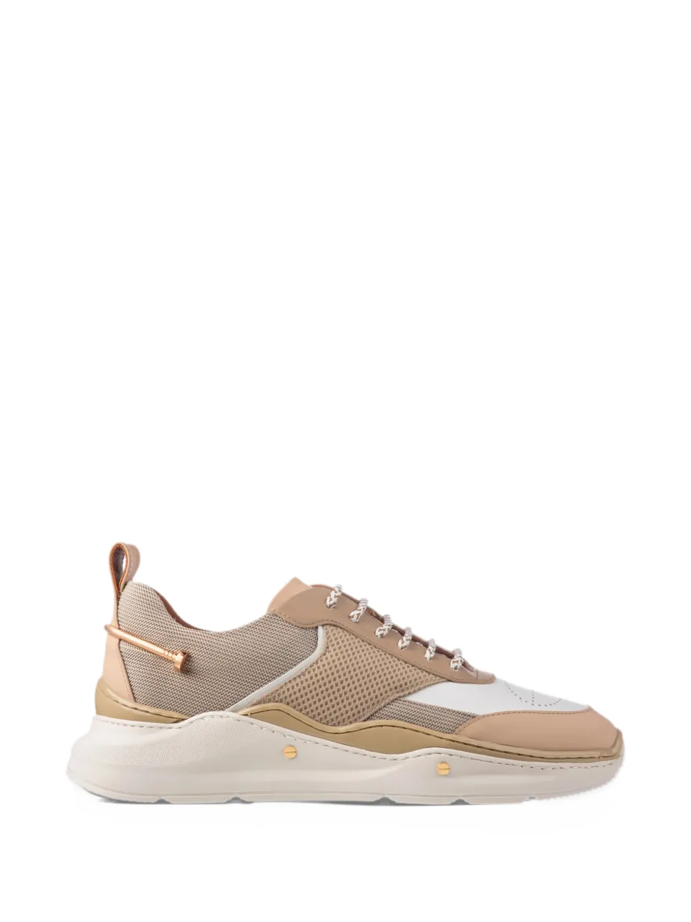 KANOVITCH 003 panelled knit sneakers - Neutrals