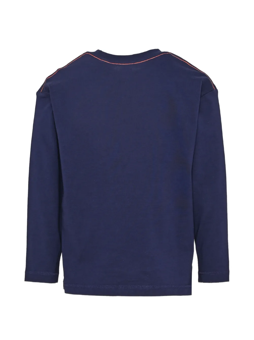 Timberland Kids logo-patch long-sleeve T-shirt Blauw