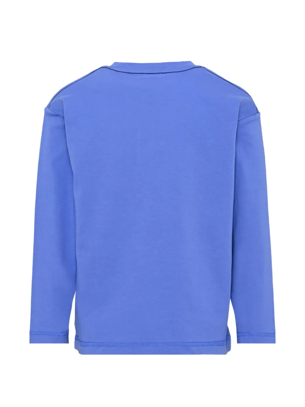 Timberland Kids logo-patch long-sleeve T-shirt Blauw