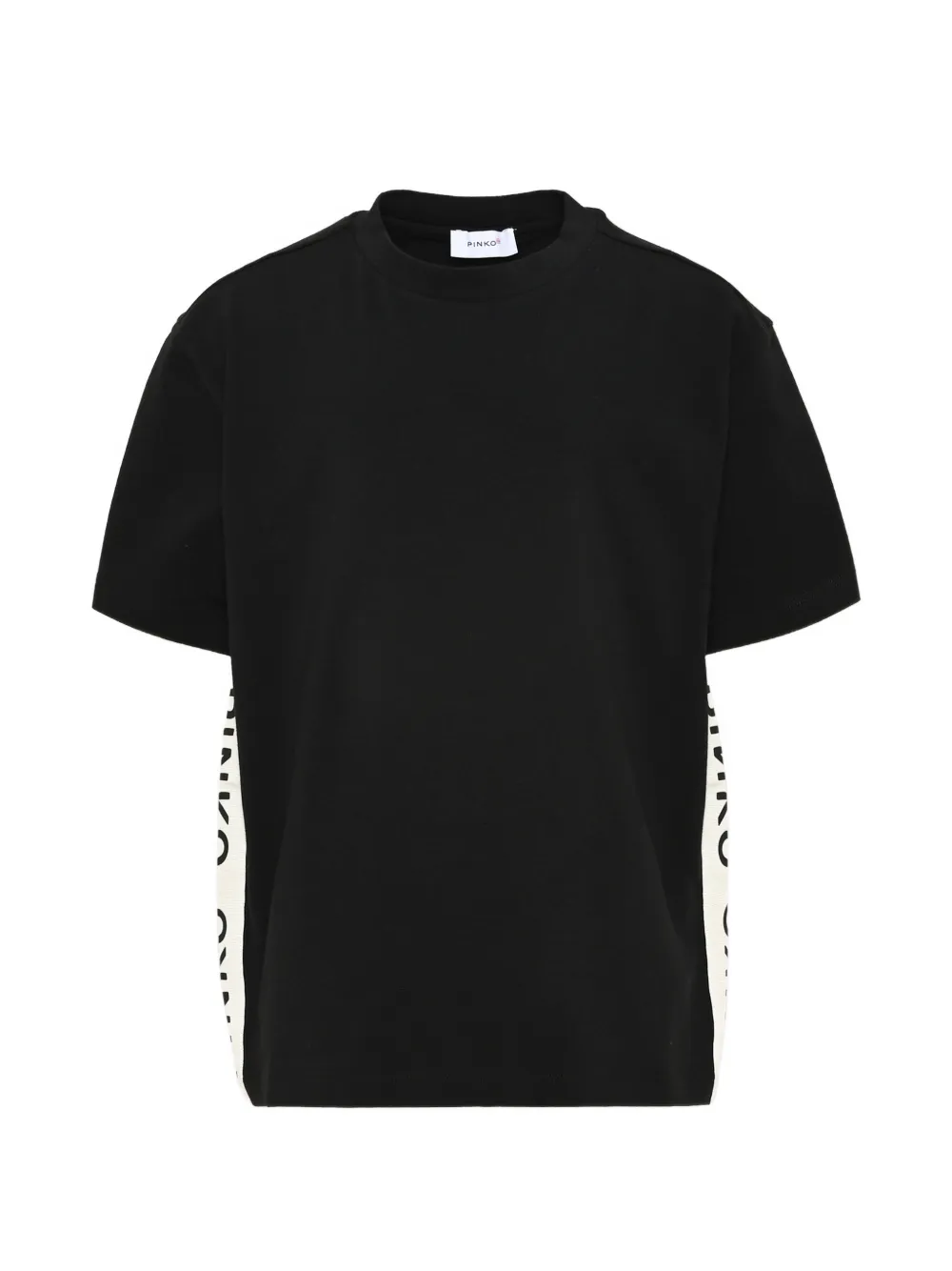 Pinko Kids logo-tape T-shirt - Nero