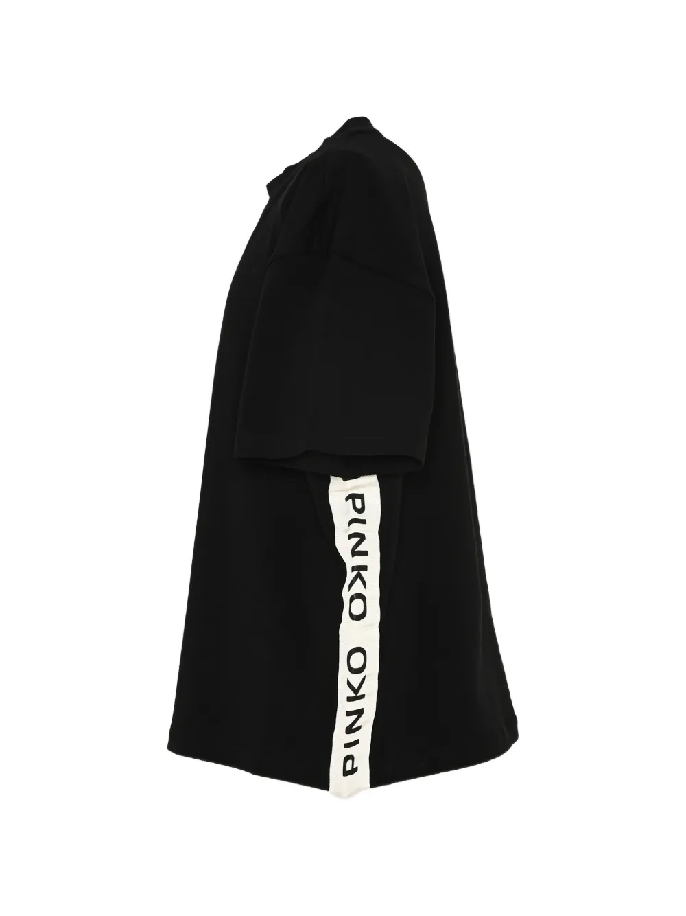 Pinko Kids T-shirt met logoband Zwart