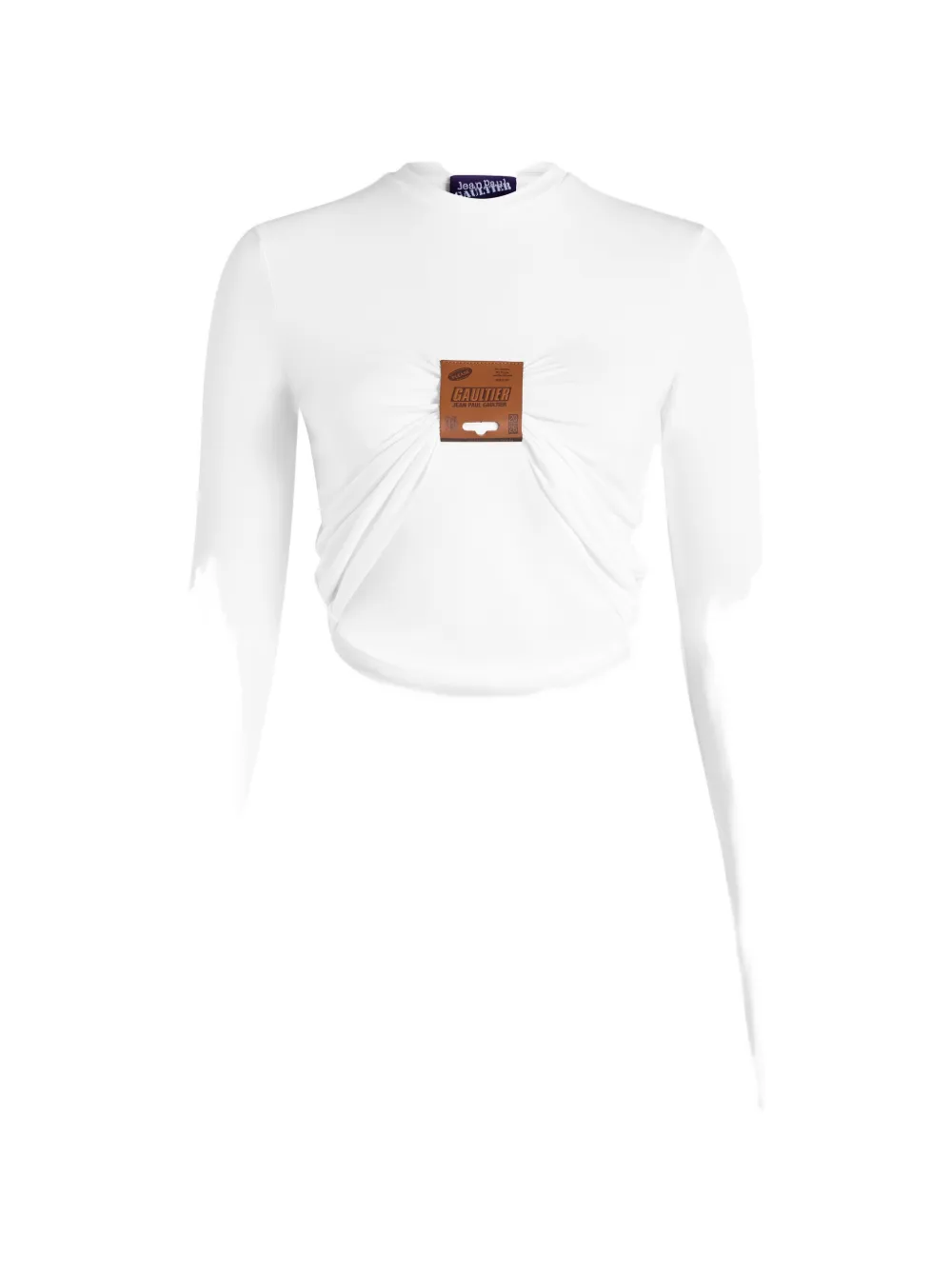 Jean Paul Gaultier Top met logopatch Wit