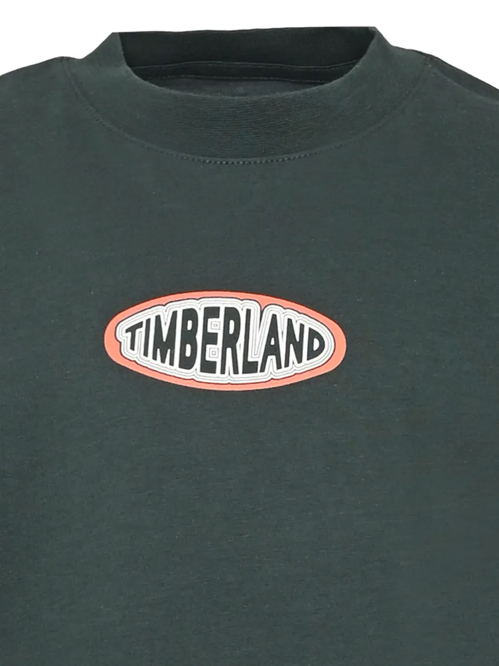 Timberland Kids logo-print short-sleeve T-shirt Groen