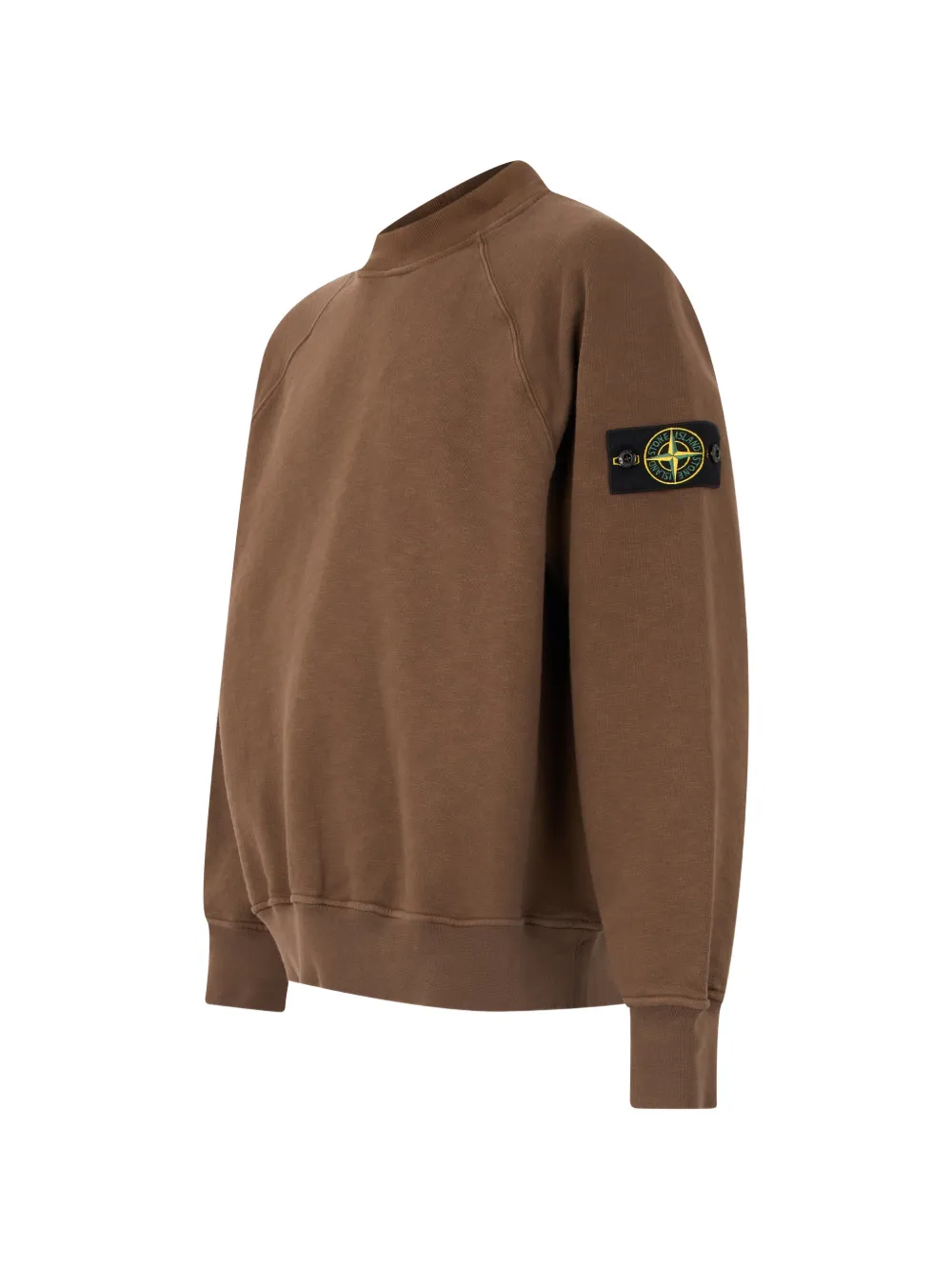 Stone Island 6100053 tubular cotton-fleece sweatshirt Bruin