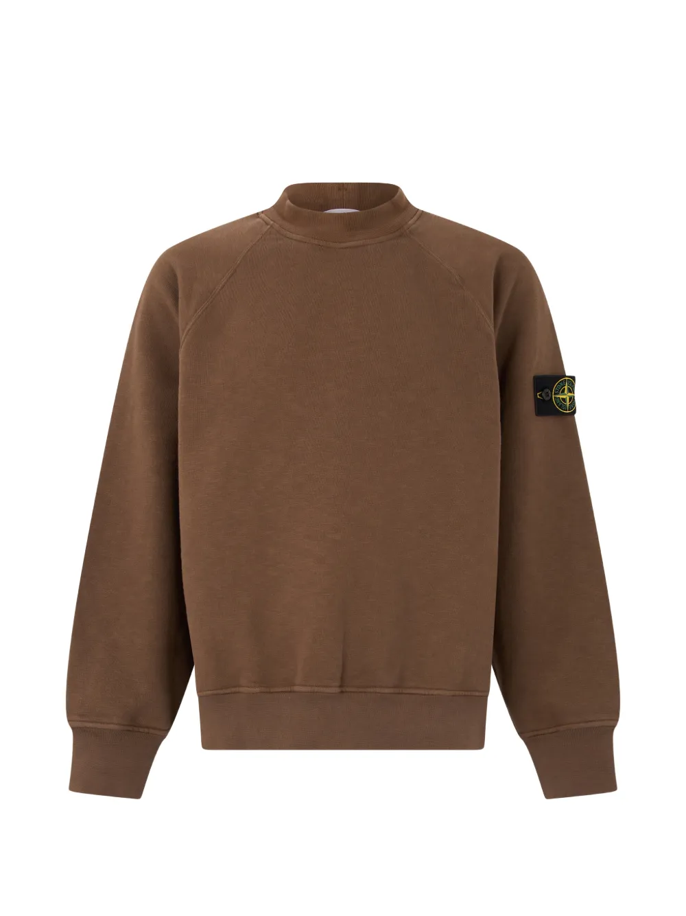 Stone Island 6100053 tubular cotton-fleece sweatshirt Bruin