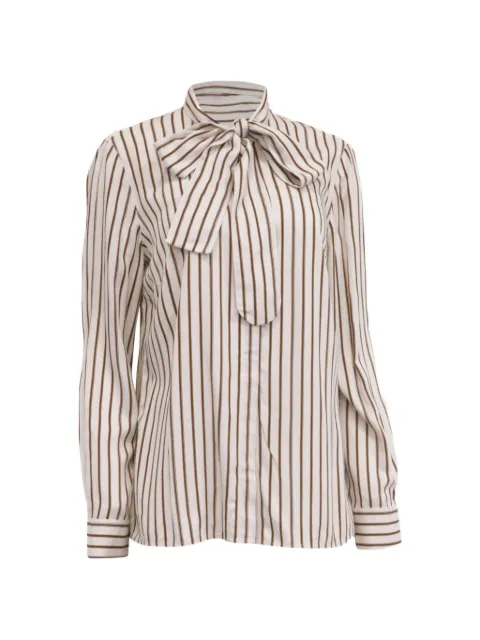 Akris striped-pattern blouse