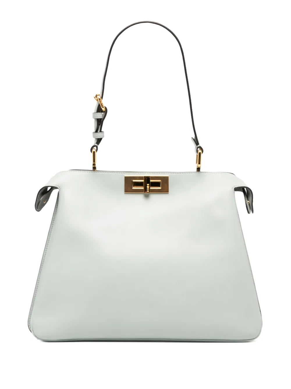 Fendi Pre-Owned 2010-2026 Medium Leather Peekaboo Soft shoulder bag - Grigio