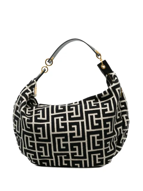 Balmain Pre-Owned 2015-2026 Canvas Monogram 1945 hobo bag