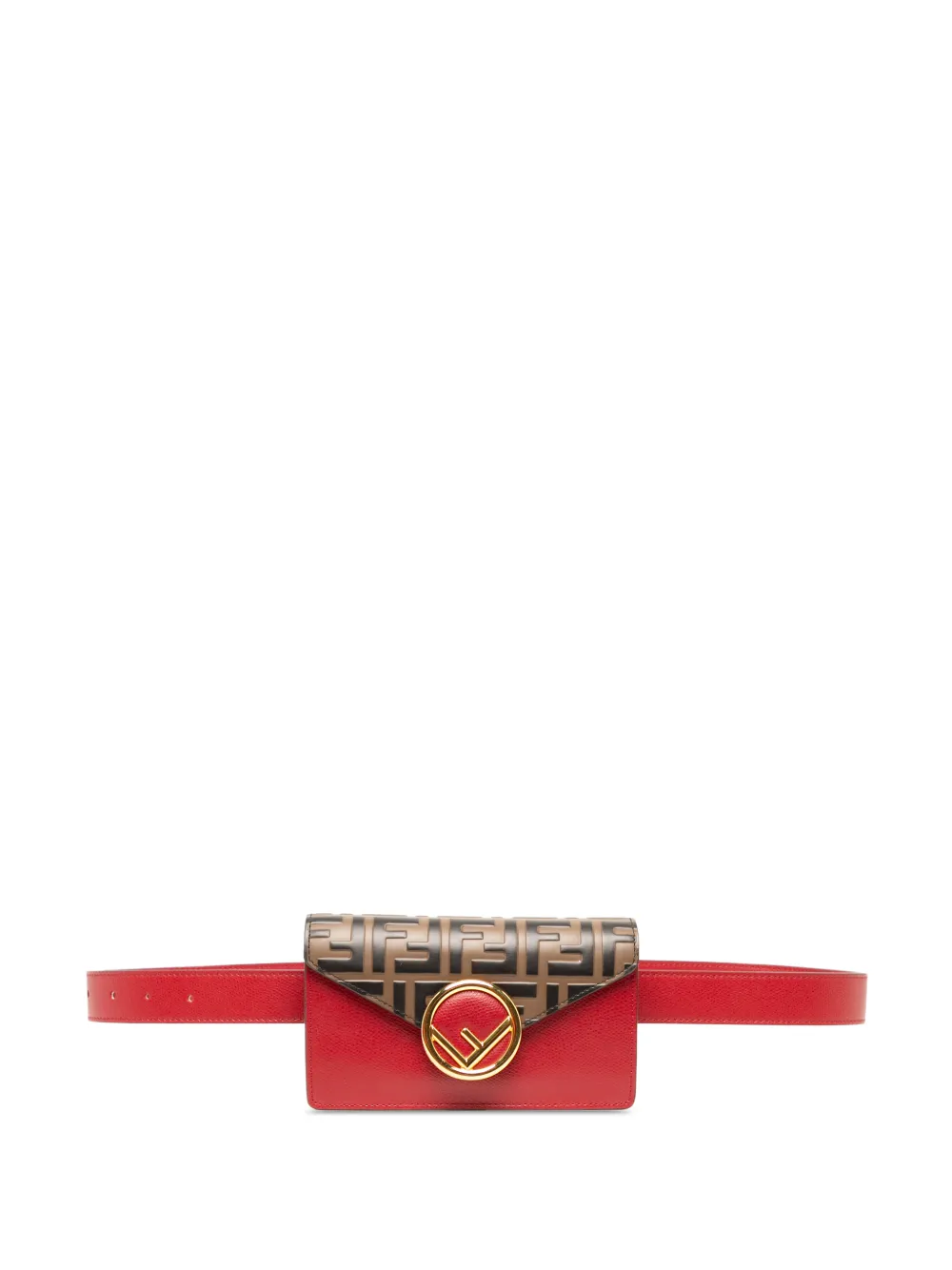 Fendi Pre-Owned 2010-2026 Zucca Embossed Leather F is Fendi Convertible belt bag - Brown