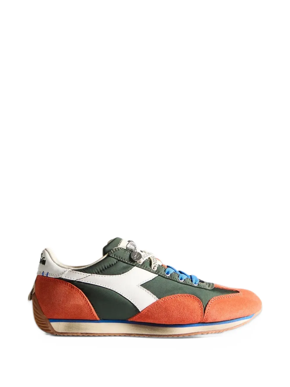 JW Anderson x Diadora Equipe suede-panelled sneakers - Verde