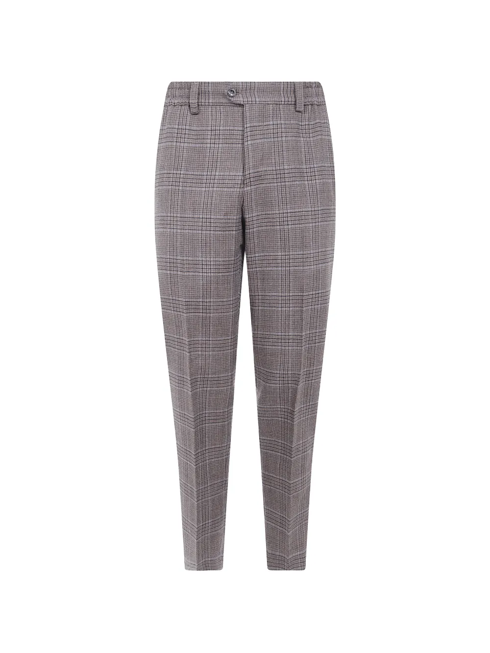 PT Torino Prince of Wales check wool trousers - Marrone