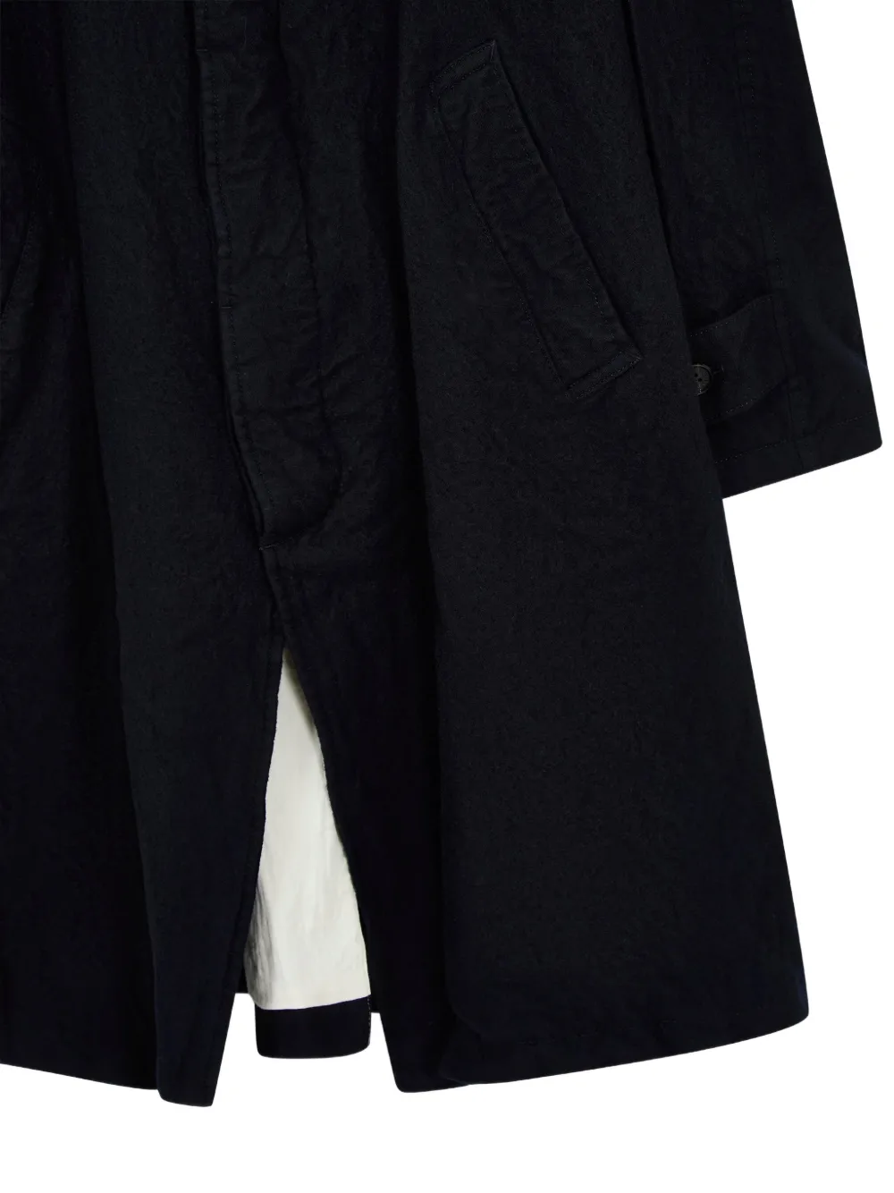 Comme des Garçons Homme Lange wollen jas Zwart