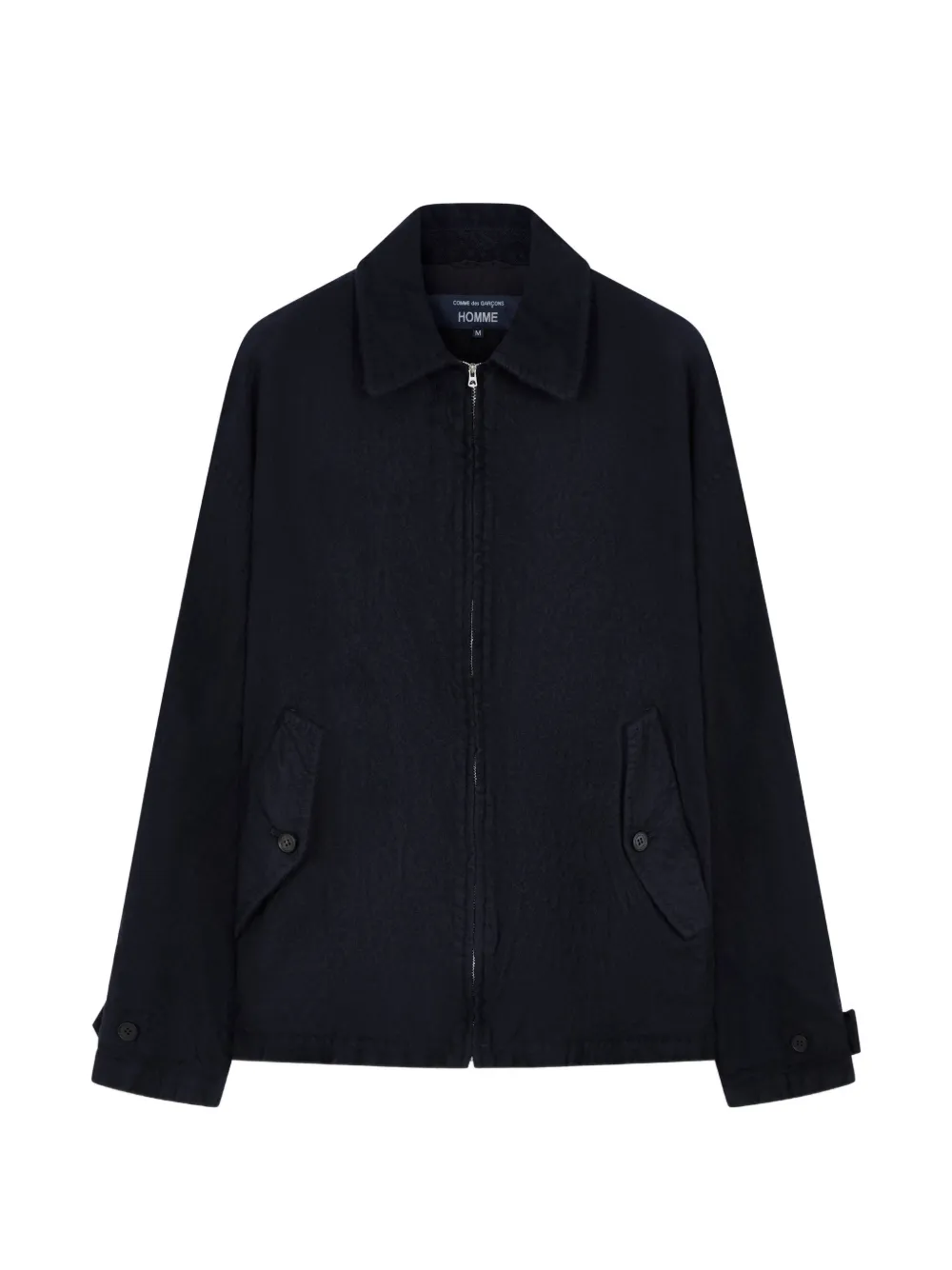 Comme des Garçons Homme wool zip-up jacket - Blue
