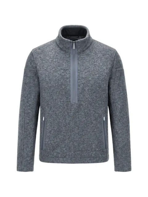 Laminar marl-effect quarter-zip sweater