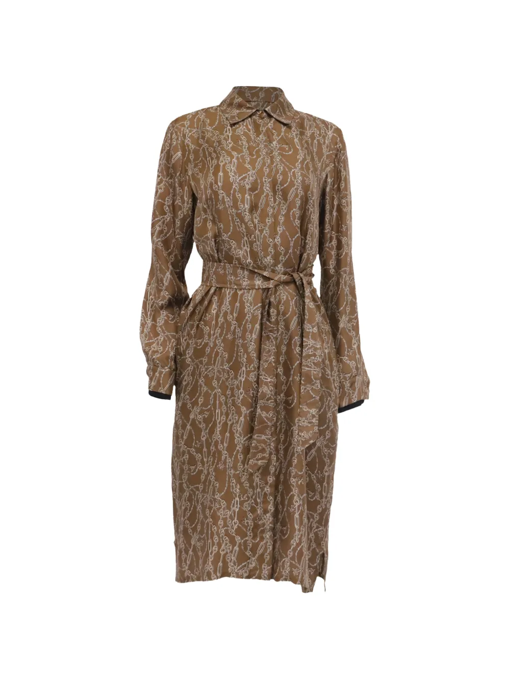 Max Mara Cain-printed shirt dress - Brown