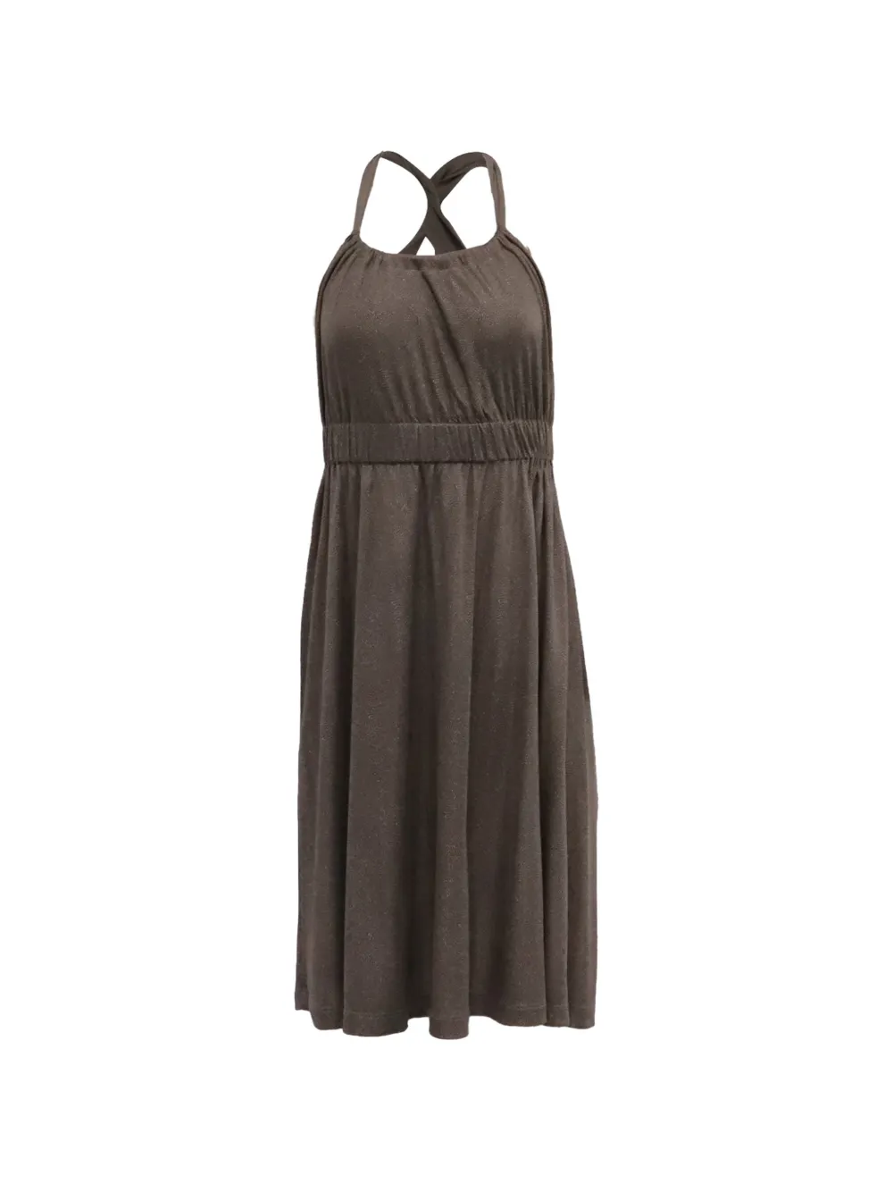Theory halter neck dress - Marrone