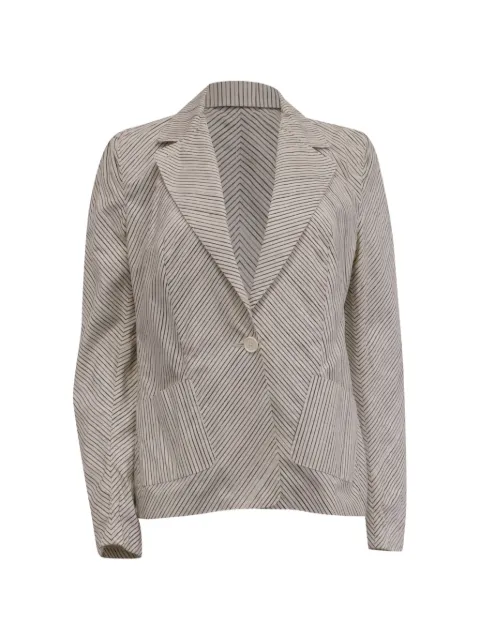 Piazza Sempione diagonal-striped blazer