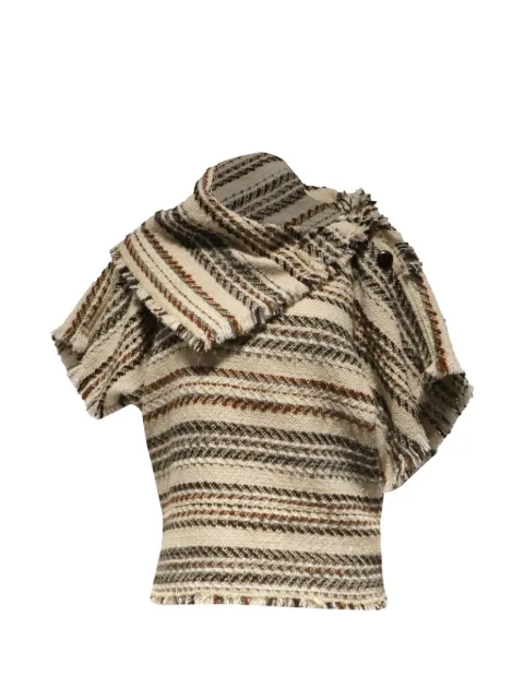 Isabel Marant Vintage Ilianie striped tweed top