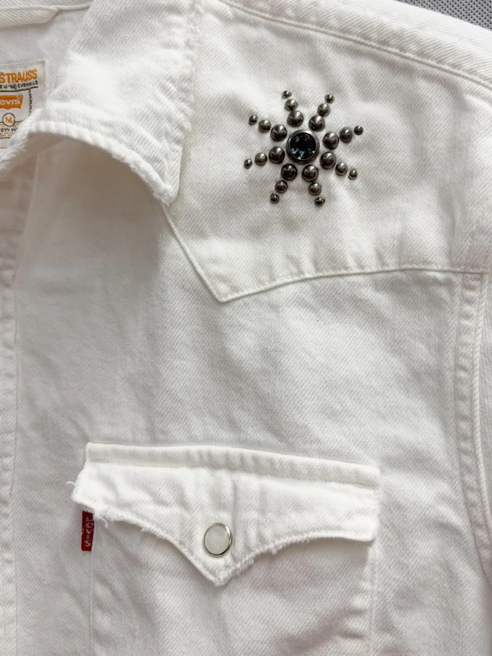 Htc Los Angeles x LEVI'S studded western-style shirt Wit