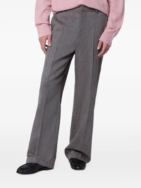 Séfr herringbone-pattern tailored wool trousers