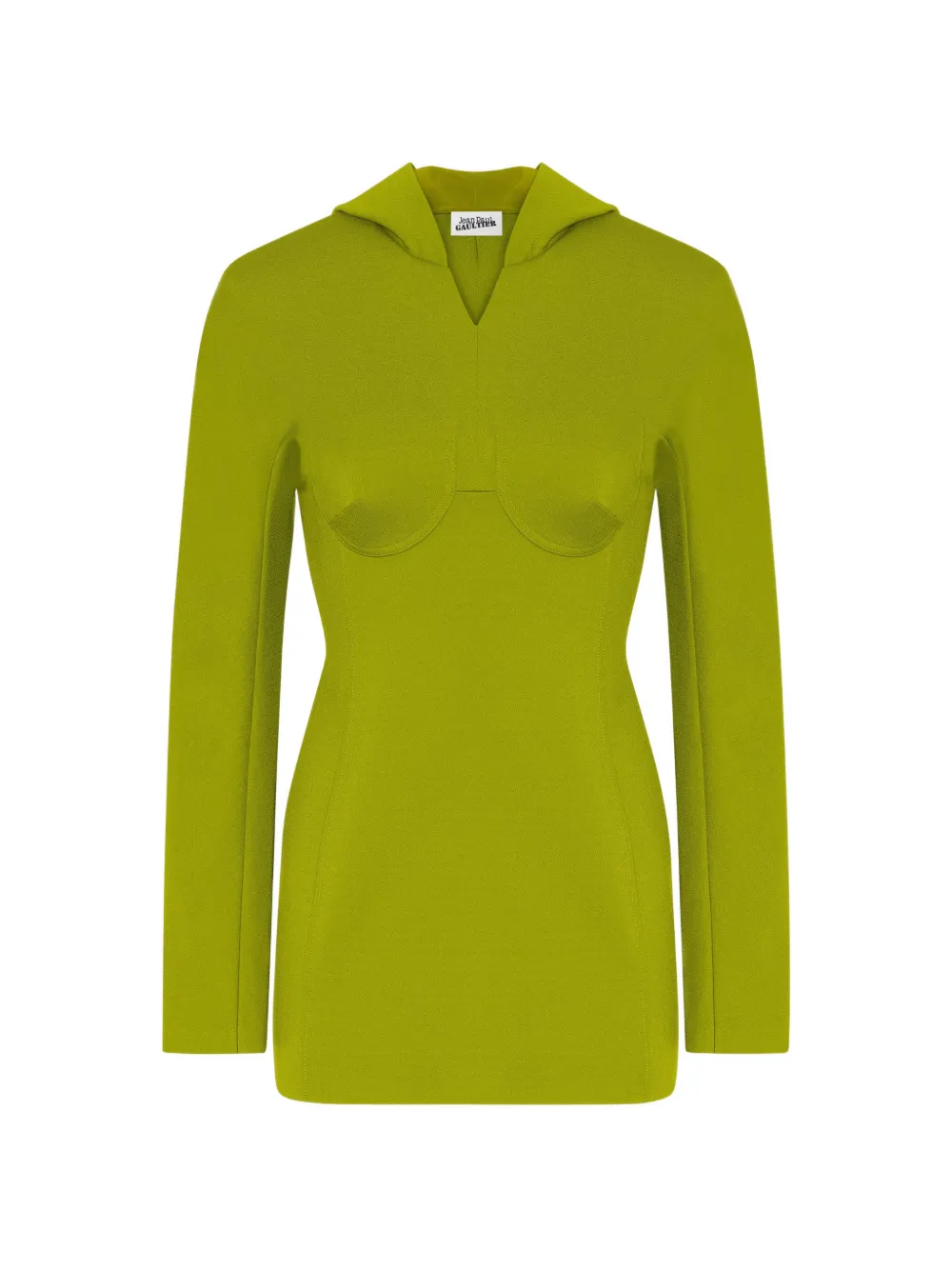Jean Paul Gaultier hooded mini dress Groen