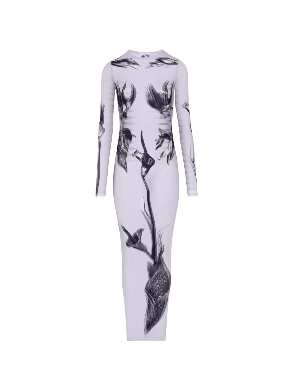 Jean Paul Gaultier Body Flowers layered dress Wit