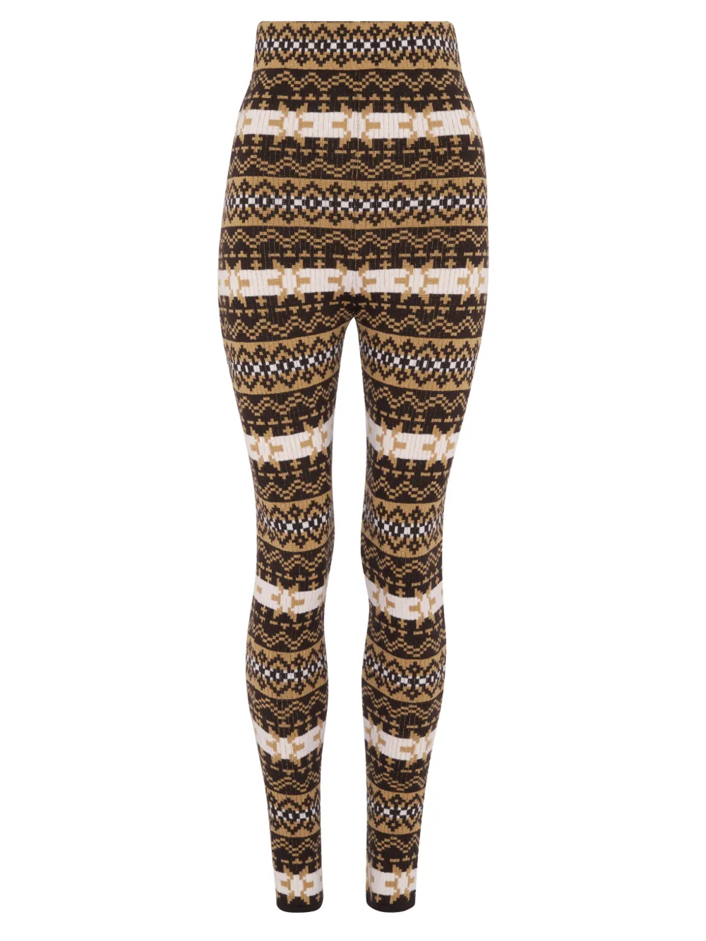 Jean Paul Gaultier Fair Isle Le Pantalon broek met jacquard Bruin