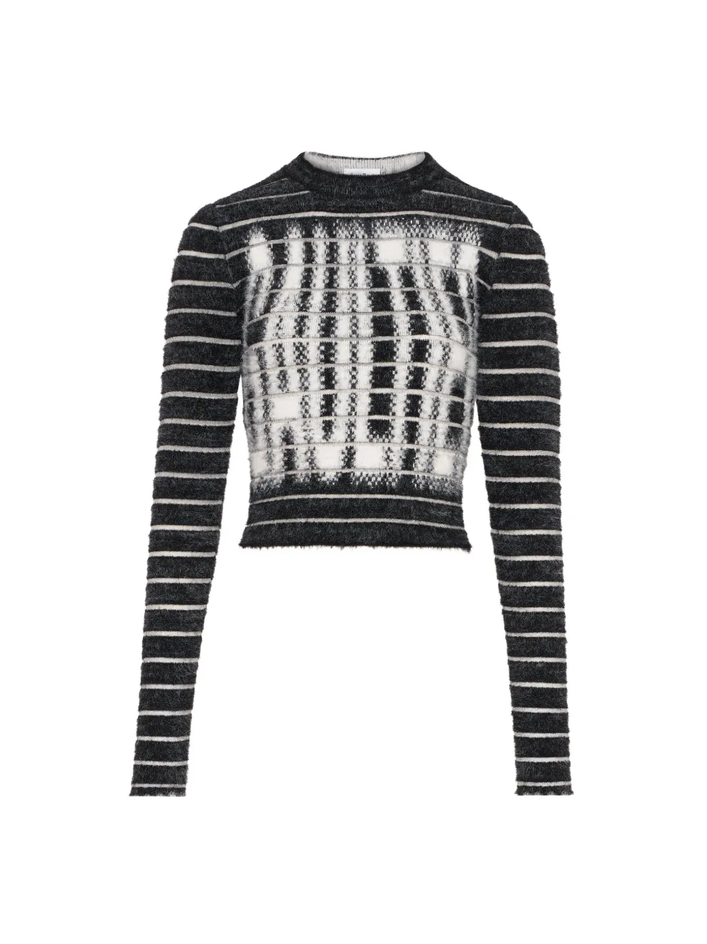 Jean Paul Gaultier striped sweater Zwart