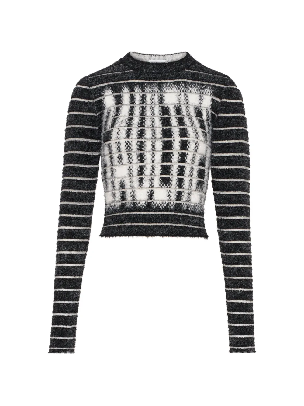 Jean Paul Gaultier striped sweater Zwart