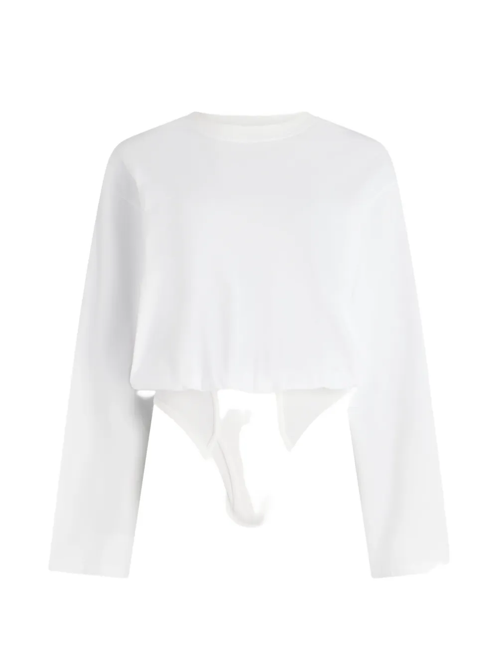 Jean Paul Gaultier Body met lange mouwen Wit