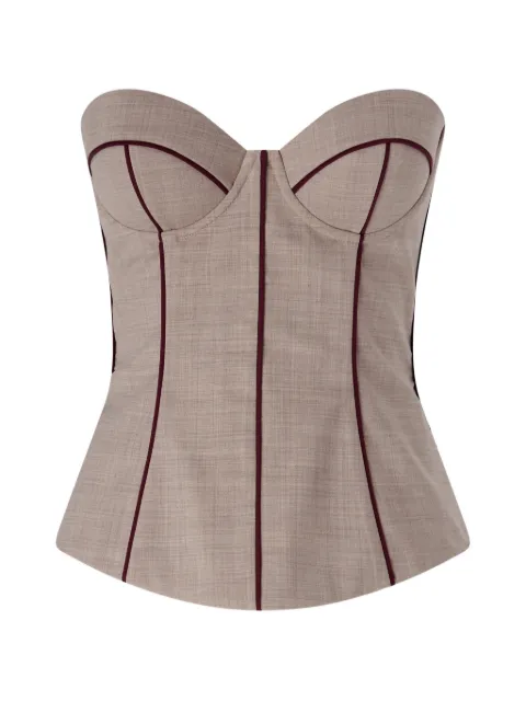 Antonio Marras piping-detail corset top