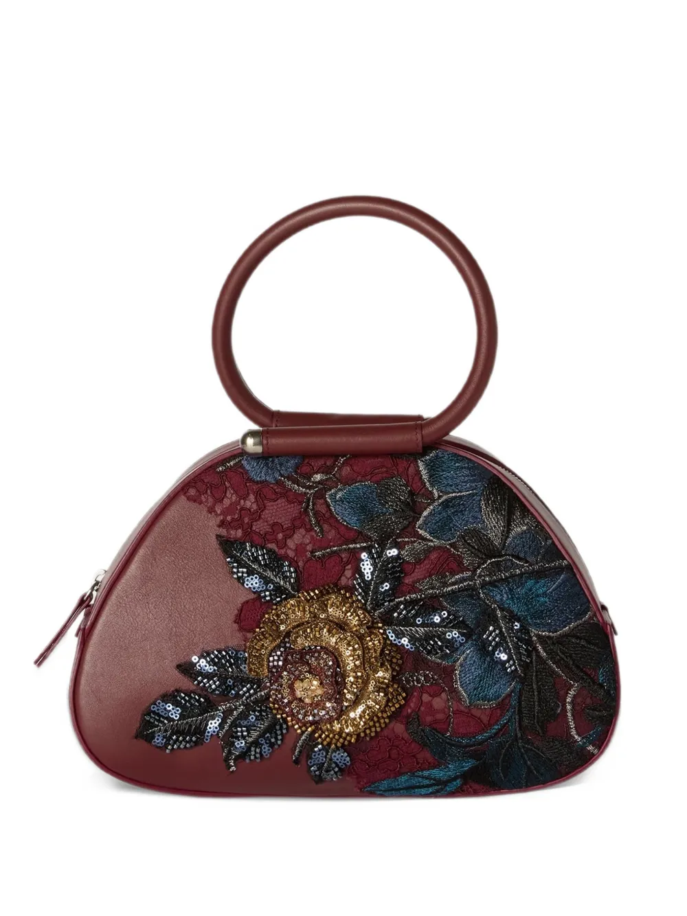 Antonio Marras sac à main Caragol à fleurs brodées - Rouge Antonio Marras sac à main Caragol à fleurs brodées - Rouge
