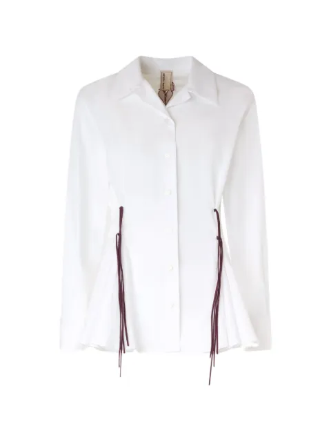 Antonio Marras drawstring-waist embroidered-motif shirt