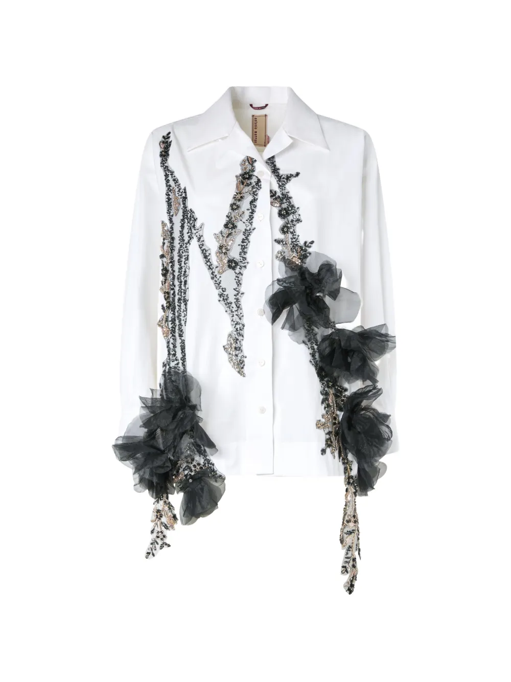 Antonio Marras Robespierre embroidered shirt - Blanc