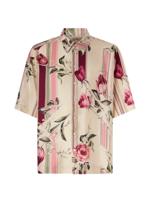 Antonio Marras floral-print silk shirt